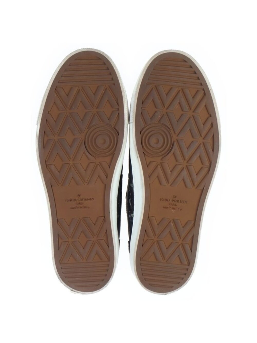 Louis Vuitton Monogram Galaxy Tattoo Line Low Cut Sneakers Black 8.5 - Picture 5 of 6